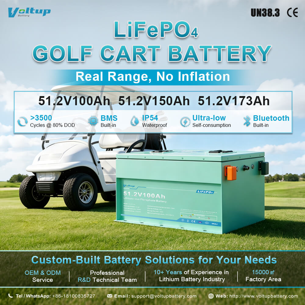 LiFePO4 Battery GOLF CART BATTERYReal Range, No Inflation (1)