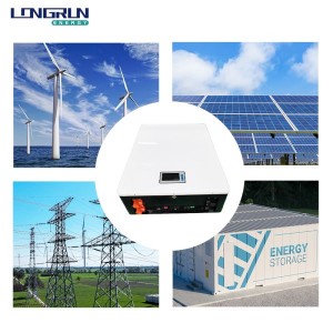 LiFePO4 51.2V 200Ah 10240Wh akumulators Litija jonu akumulators saules enerģijas uzglabāšanai